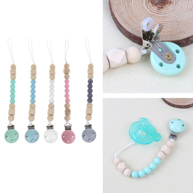 Dụng cụ giữ ti giả có kẹp gắn dây silicon