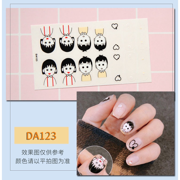 Miếng Dán Móng Tay 3D Nhiều Màu Dễ Thương Chống Thấm Nước Dán Móng Tay Móng Dán Móng Tay Dán Dán Mong Tay Miếng Dán Móng Tay Sticker Dán Móng Tay