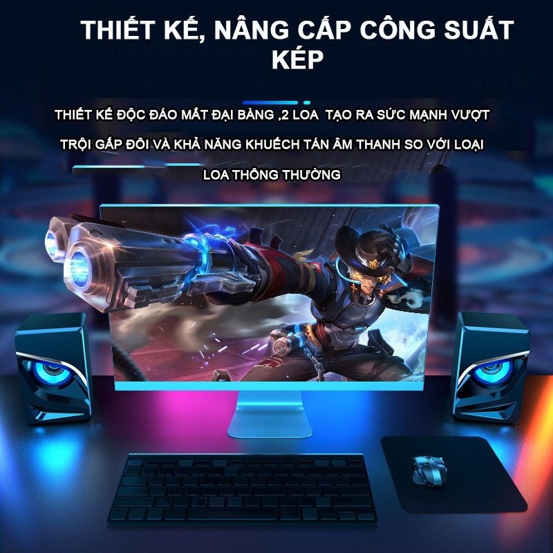Loa vi tính SADA V-128 âm Bass Trầm nổi loa di động Eagle Eye dùng cho điện thoại máy tính laptop