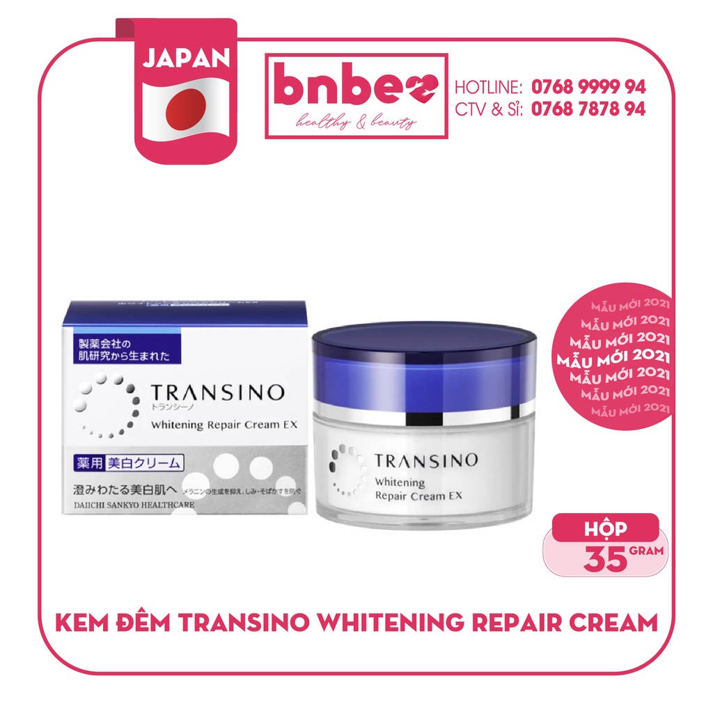 Kem Dưỡng Ban Đêm Transino Nám Tàn Nhang Whitening Repair Cream