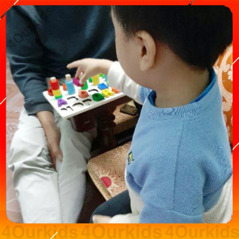 Bảng Học Tập Tiện Lợi🌿Chuẩn MONTESSORI🌿Chữ Cái+Số Đếm+Cọc Tính⛑️Dành Cho Trẻ Từ 3 Tuổi Trở Lên