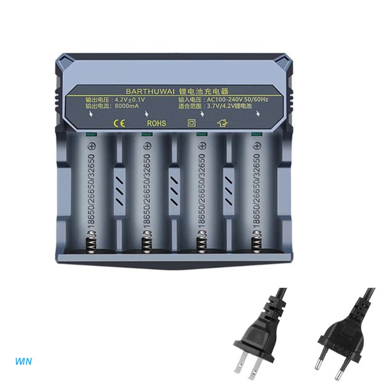 Bộ sạc pin Lithium 8A cho 32650/26650/18650