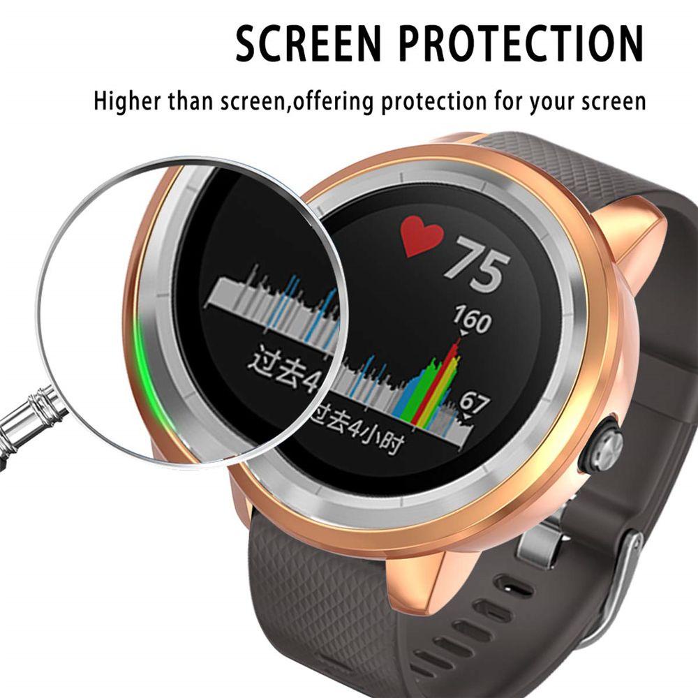 MYRONGVN Ốp TPU Mạ Điện Chống Sốc Cho Đồng Hồ Thông Minh Garmin vivoactive 3 Trainer