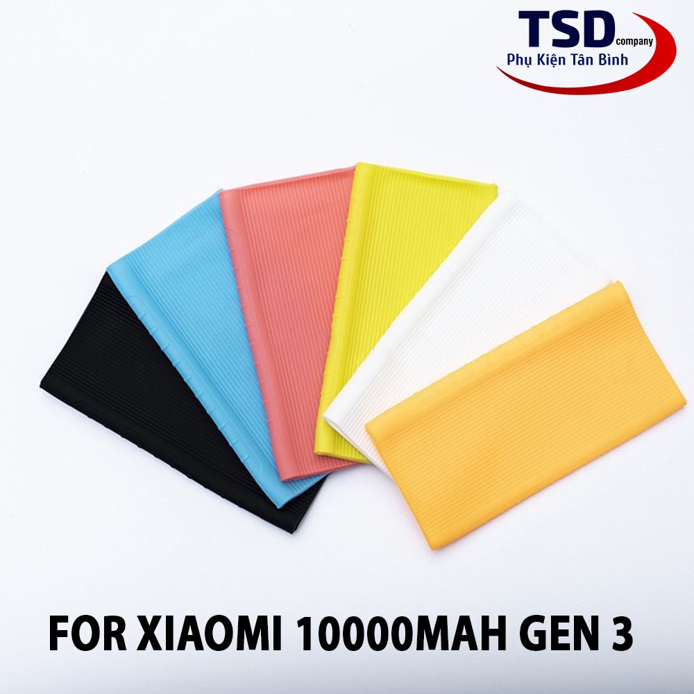 Bao Silicon Pin Dự Phòng Xiaomi 10000mAh Gen 3 Chính Hãng