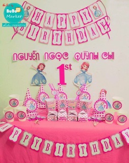 Set trang trí sinh nhật cho bé