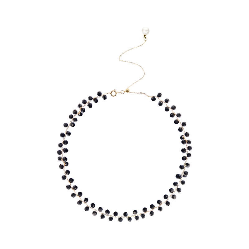 Vòng Cổ choker Ngắn Đính Hạt Ngọc Trai Phong Cách Hàn Quốc Mới dây chuyền
