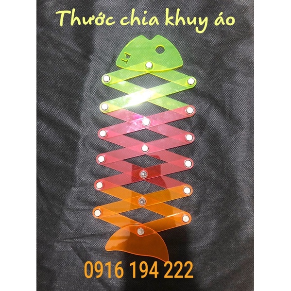 Thước cá chia khuy áo