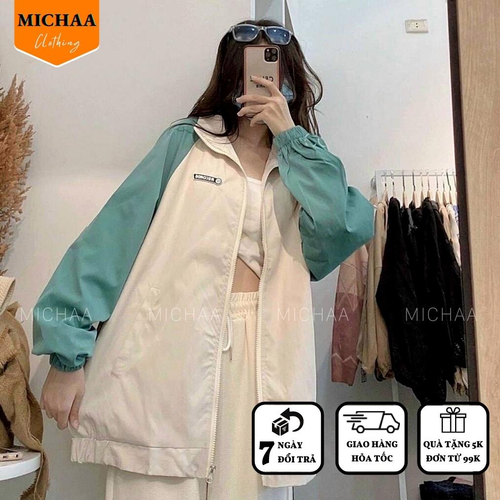 Áo Khoác Bomber Dù RECORDS Nam Nữ Ulzzang Unisex Kiểu Form Rộng 2 Lớp Jacket - MICHAA