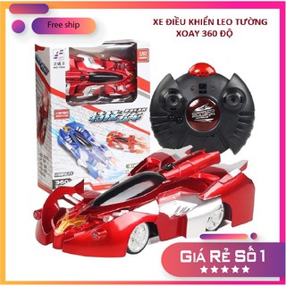 Xe điều khiển leo tường xoay 360 độ