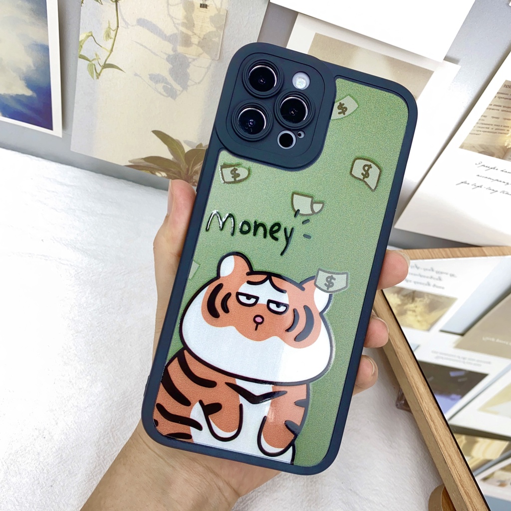 Ốp lưng iphone Hổ béo Rich in bóng viền vuông 6/6plus/6s/6splus/7/7plus/8/8plus/x/xr/xs/11/12/13/pro/max/pro max