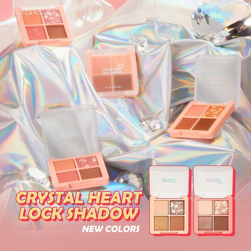 Phấn Mắt 4 Ô Black Rouge Crystal Heart Lock Shadow 2 37,5g