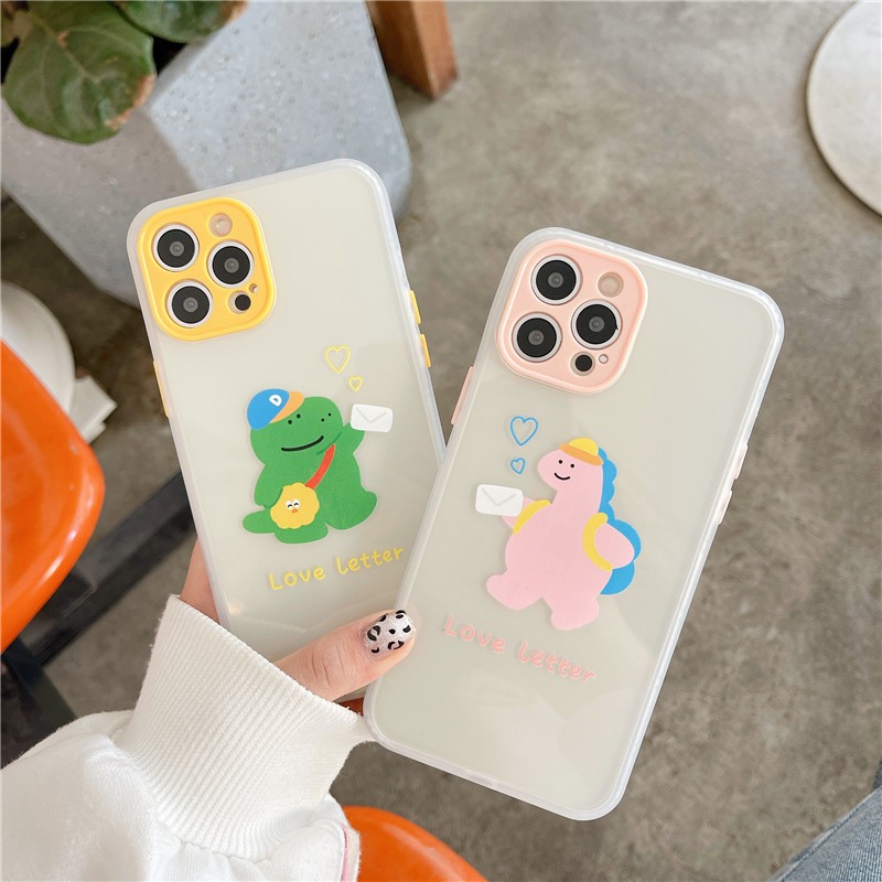 Ốp lưng iPhone 11 Pro Max / iPhone12 / iPhone X / iPhone 7 Plus / iPhone 8 / iPhone 6 / iPhone 11 với các nút màu tương phản Ốp lưng điện thoại TPU chống rơi TPU trong suốt