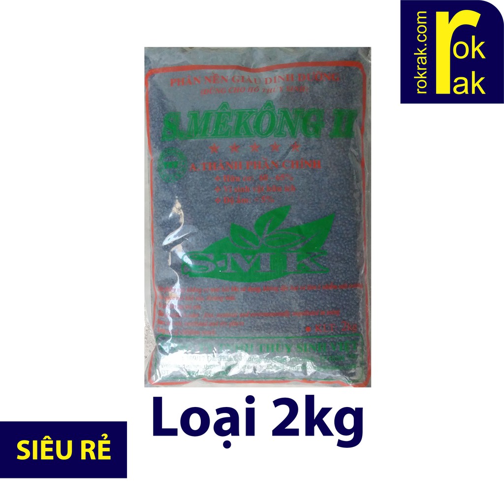 Phân nền thủy sinh S MeKong Bio Plus - bao 2kg