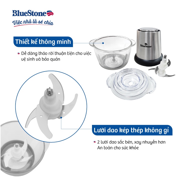 Máy xay thịt Bluestone CHB-5135, công suất 300W, bảo hành 24 tháng