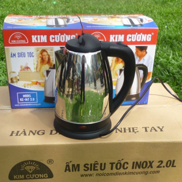 Ấm siêu tốc Kim Cương inox 2L