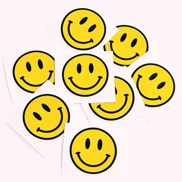 STICKER SMILEY CÁ TÍNH DÁN TRANG TRÍ ĐIỆN THOẠI LAPTOP VALI MŨ BẢO HIỂM XE MÁY TỦ KỆ,...HAY BẤT KÌ NƠI NÀO BẠN MUỐN