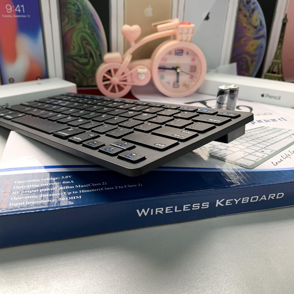 Bàn Phím Không Dây Bluetooth Mỏng - Đẹp - Phím ấn cực nhẹ - Dùng cho - Điện Thoại - Máy Tính Bảng - Laptop - MOBILE999 | BigBuy360 - bigbuy360.vn