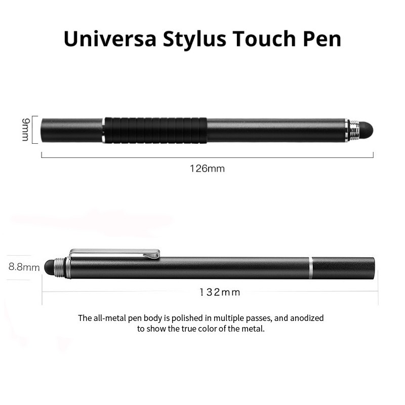 Bút stylus 2 trong 1 đa dụng cho màn hình cảm ứng điện thoại thông minh/ máy tính bảng Guugei
