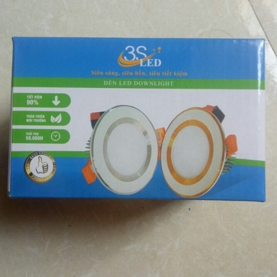 Đèn Led Âm Trần 7w 3 Chế Độ, Đèn Âm Trần 7w Cao Cấp Trang Trí Trần Thạch Cao/Phòng Khách