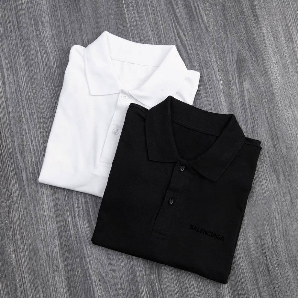 Áo polo nam cổ bẻ  chất vải cá sấu  thấm hút co dãn BALENCIAGA