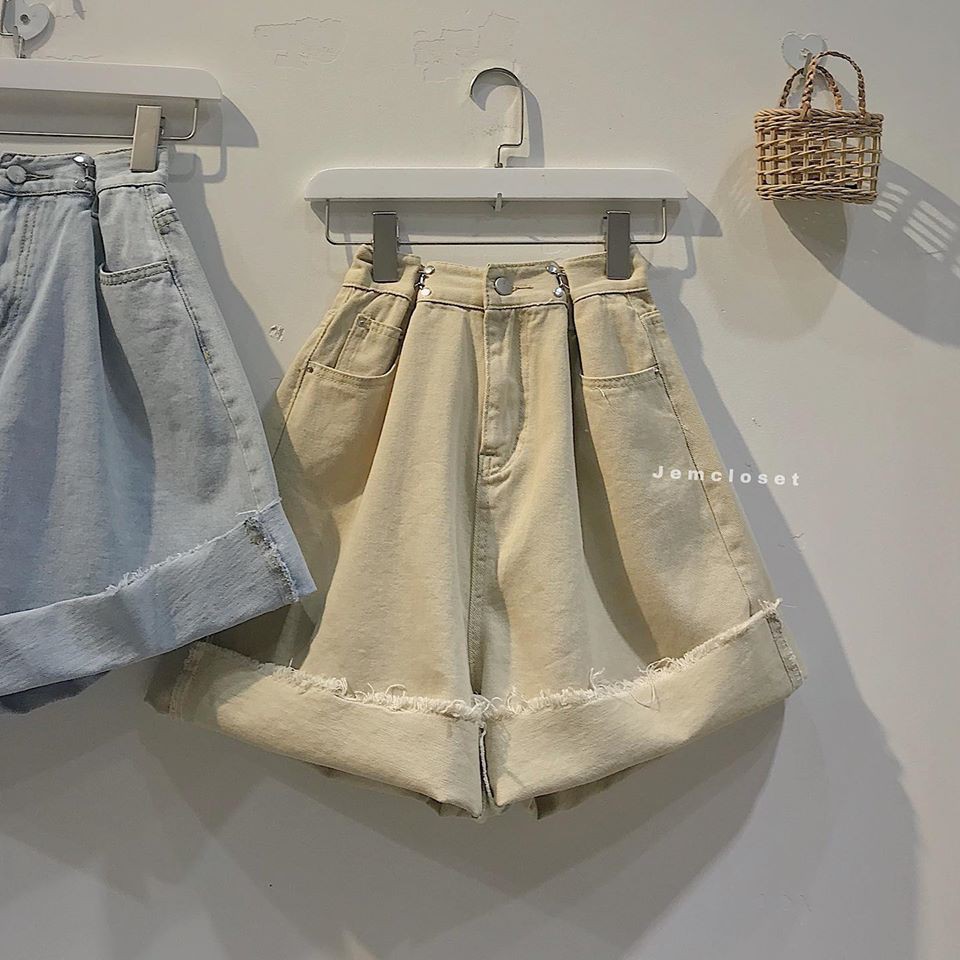 Quần short jean eo cài - 2292 ( Jem Closet )