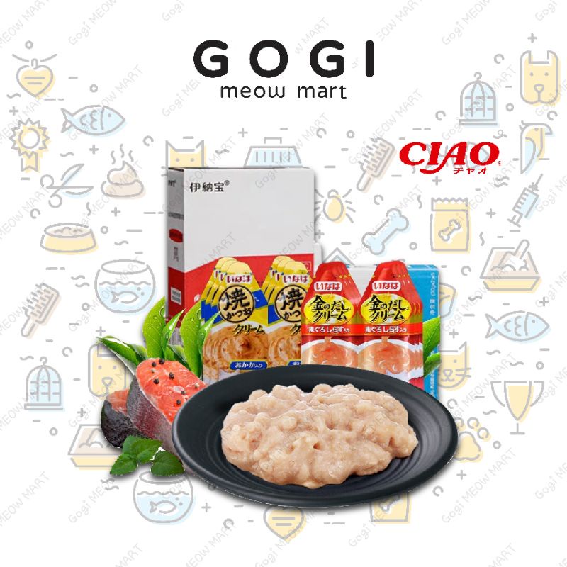 [RẺ VÔ ĐỊCH] Pate thưởng cho mèo Ciao đôi INABA (2 gói) 6 mùi vị đa dạng 60G -Thức ăn dinh dưỡng thú cưng Gogi MEOW MART