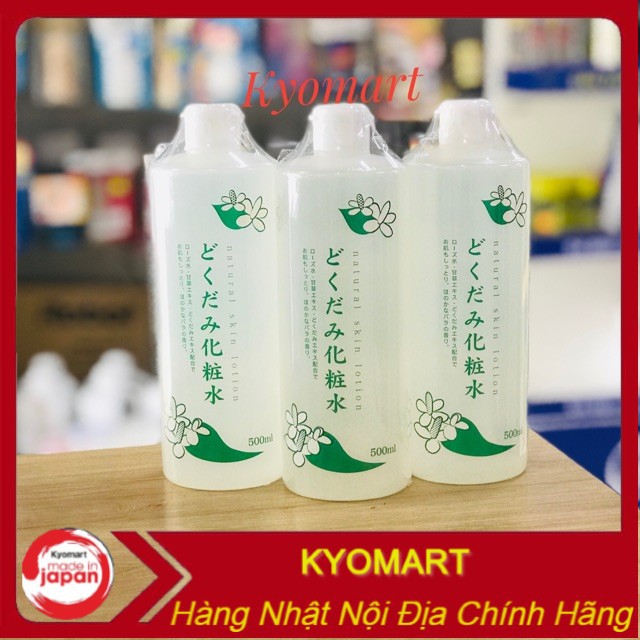 Nước hoa hồng Natural lá diếp cá nội địa Nhật 500ml