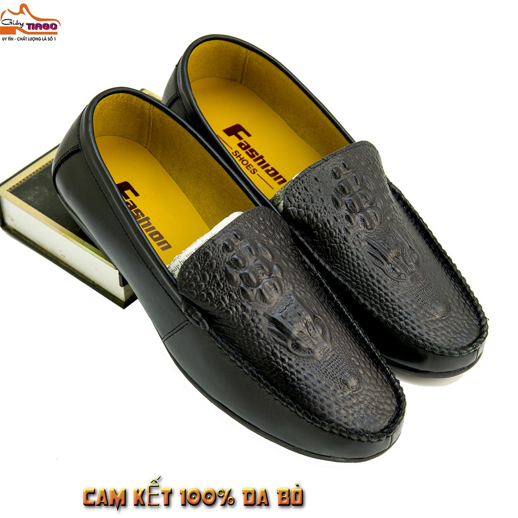 giày mọi nam da bò