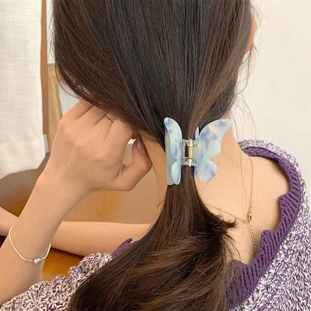 Kẹp Tóc Càng Cua Màu Kẹo Axit Acetic Dễ Thương Cho Nữ