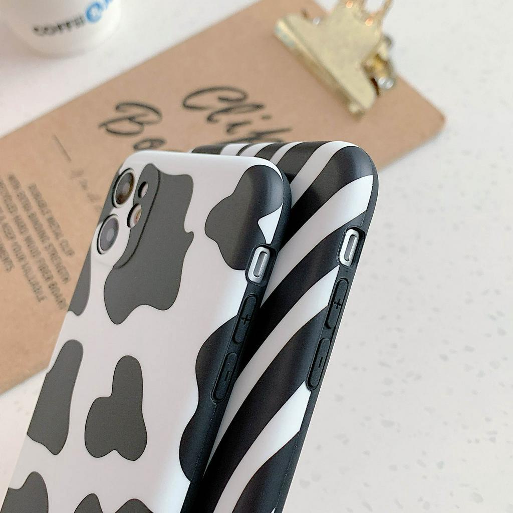 Vỏ sau bằng silicon TPU mềm màu trắng sữa bò cho ốp lưng iPhone 11 Pro Max XS Max XR X 7 8 Plus Vỏ Coque ốp lưng