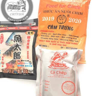 Combo 3 gói mồi câu cá chép,mè dinh,cá he,rô phi