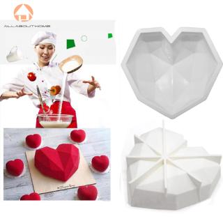 ABH❤Baking Cake Silicone Mold Dessert Mousse Heart Shape Mould DIY Pastry Tool