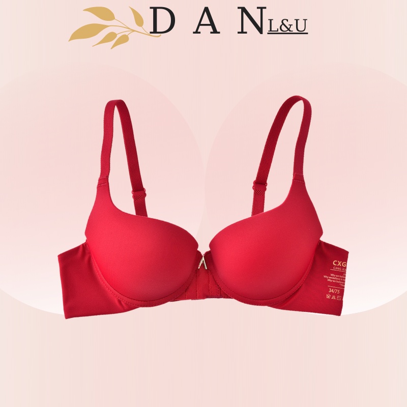Áo Ngực Mút Dày Có Gọng Khoét Ngực Hình Chữ V Tạo Khe Siêu Nâng Ngực DAN L&amp;U A17