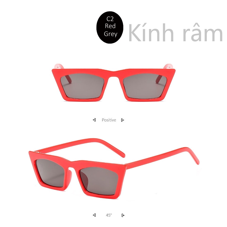 Kính Mát Gọng Vuông Thời Trang Cho Nam Và Nữ