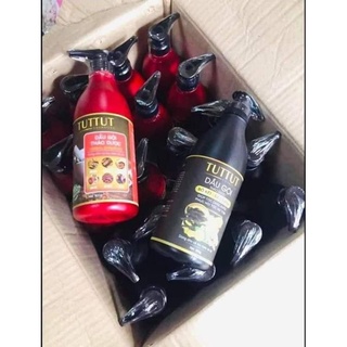 Dầu Gội Thảo Dược TUTTUT 800g Giảm Gàu Đen Tóc