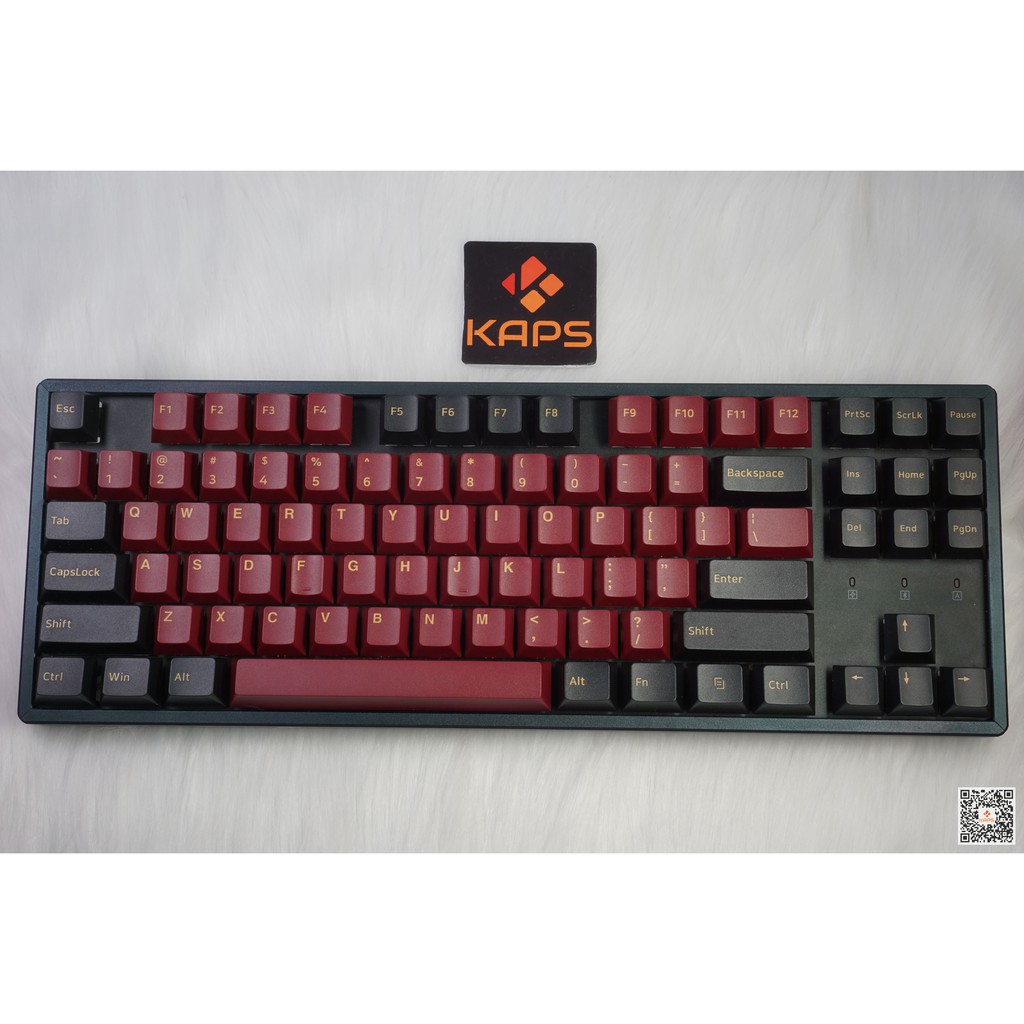 Keycap GMK SAMURAI Clone - profile Cherry - keycap PBT - Double shot - 150 nút cho bàn phím cơ Filco, Edra, keychron