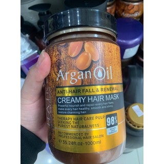 Hấp Ủ Tóc Phục Hồi Creamy Hair Mask Tinh chất Argan Oil 1000ml