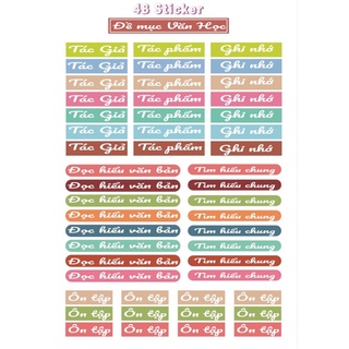 Sticker đề mục văn học
