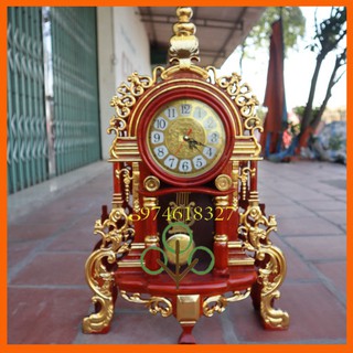 Đồng hồ cây dáp vàng gỗ hương-Đồng hồ gỗ hương
