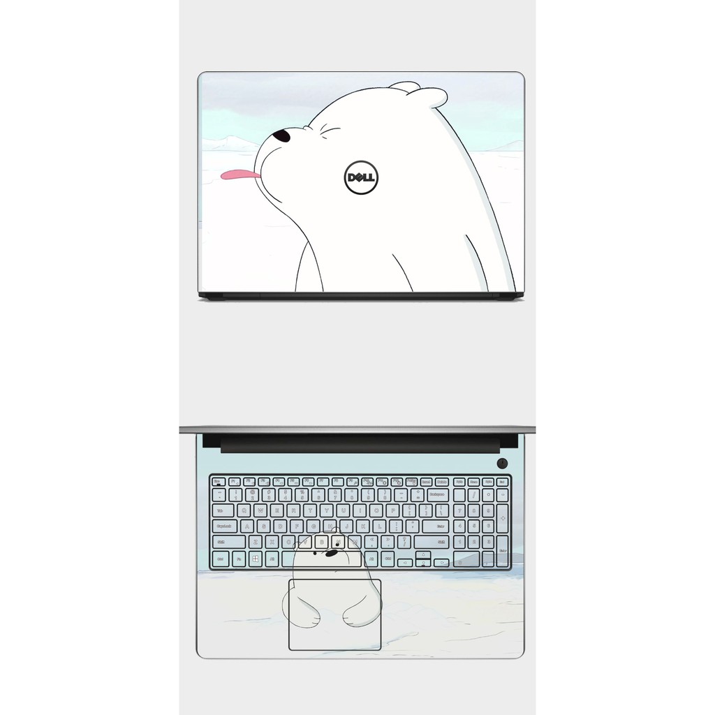 Mẫu skin WE ARE BEAR dễ thương. Full Các Dòng Như: Dell, Hp, Acer, Asus, Macbook,...in hình theo yêu cầu