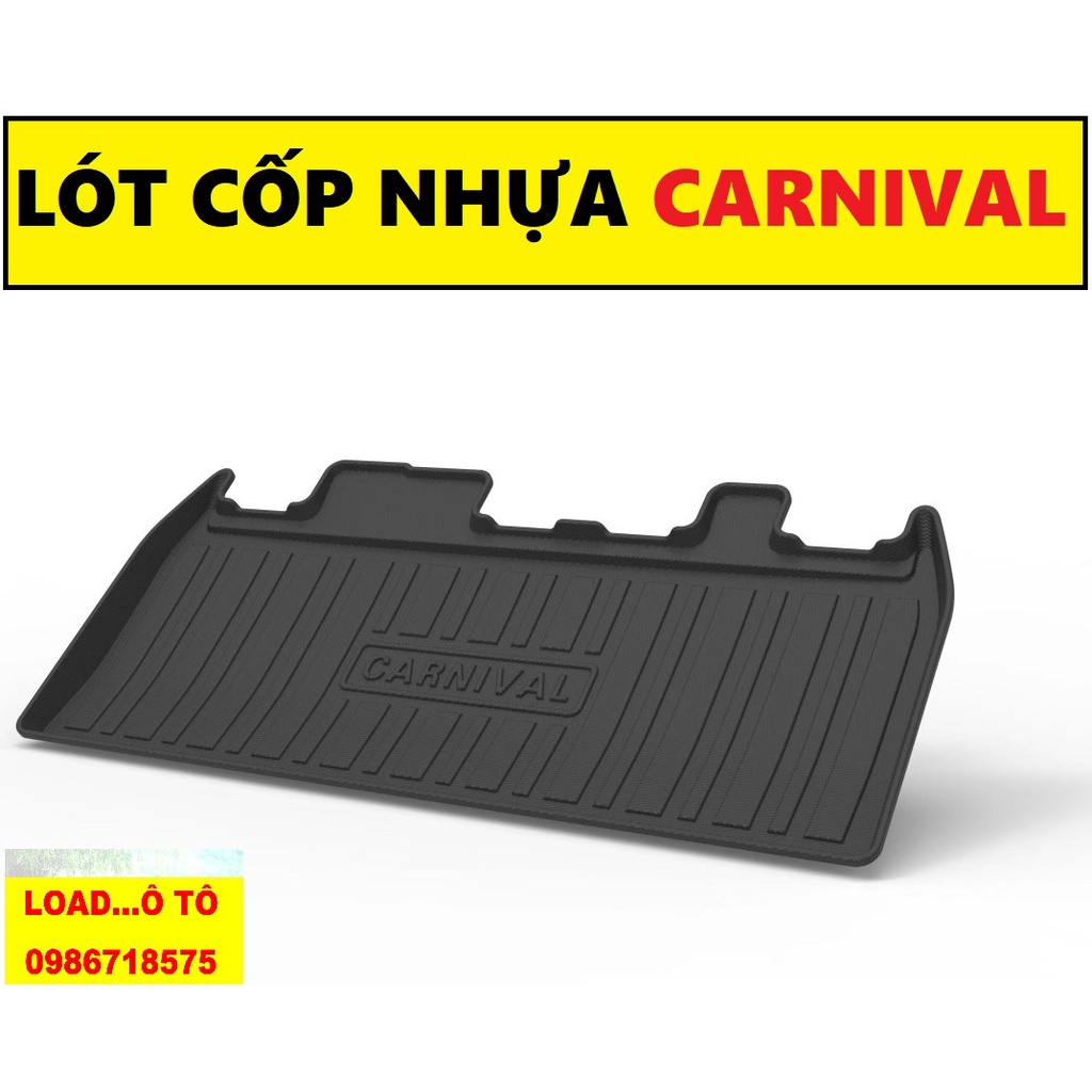 Lót Cốp Nhựa Dẻo KIA Carnival 2022-24 Mẫu Nhựa Dẻo ABS Cao Cấp