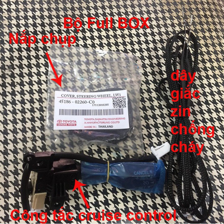 Bộ kiểm soát hành trình Cruise control Camry 2007 - 2018 hàng thái lan. Có kỹ thuật viên hướng dẫn lắp đặt qua video