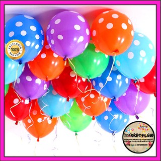 Bóng tròn chấm bi 35cm (2.8gr) - bịch 100 quả
