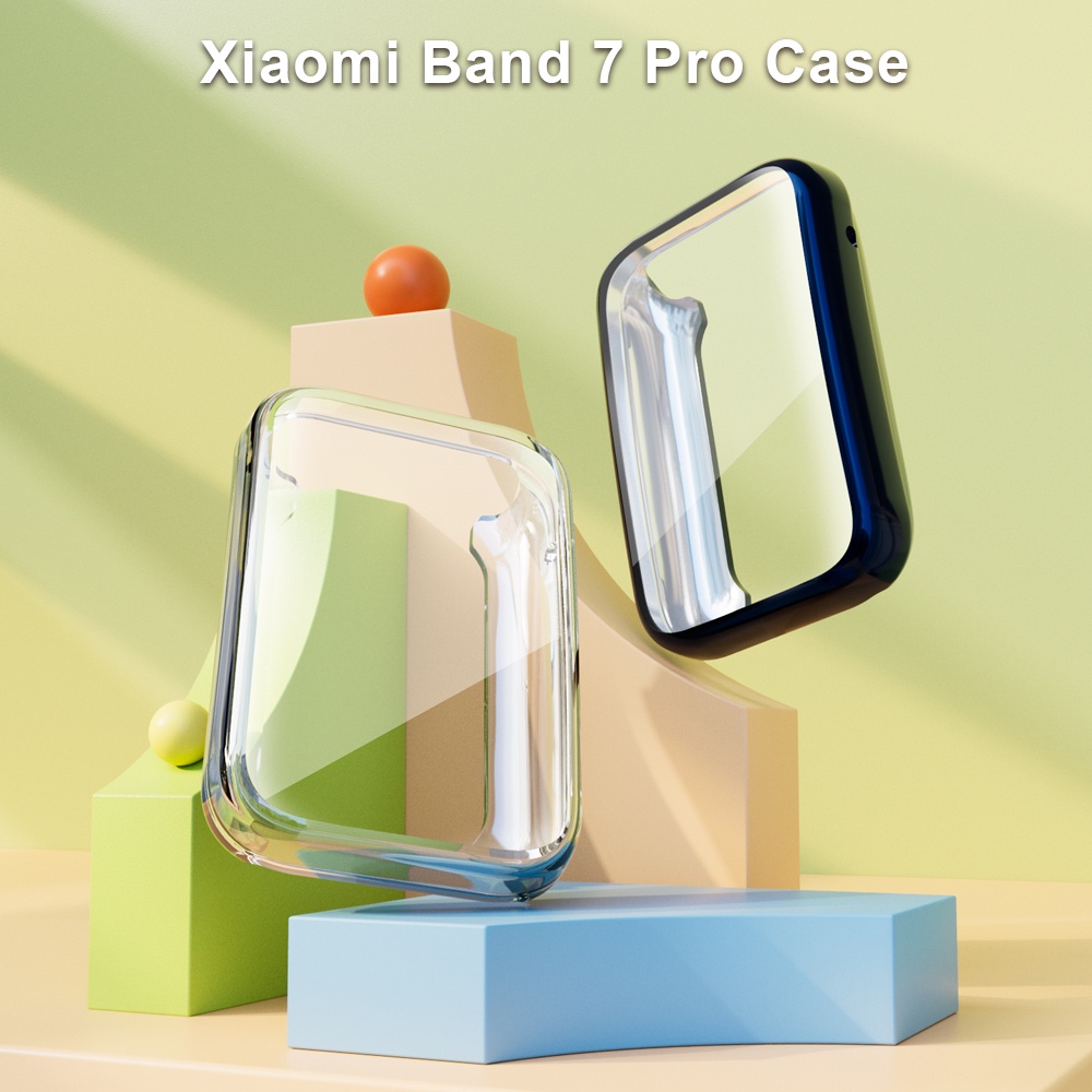 Ốp Điện Thoại Mạ Điện Bảo Vệ Màn Hình Cho Xiaomi mi band 7 pro 7Pro mi band 7 pro
