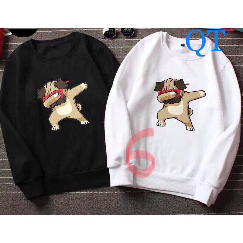 ÁO NỈ CỔ TRÒN IN HÌNH NGỘ NGHĨNH NHIỀU MẪU-AN09 | BigBuy360 - bigbuy360.vn