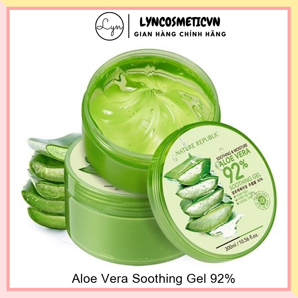 Gel lô hội - Aloe vera soothing gel 92%