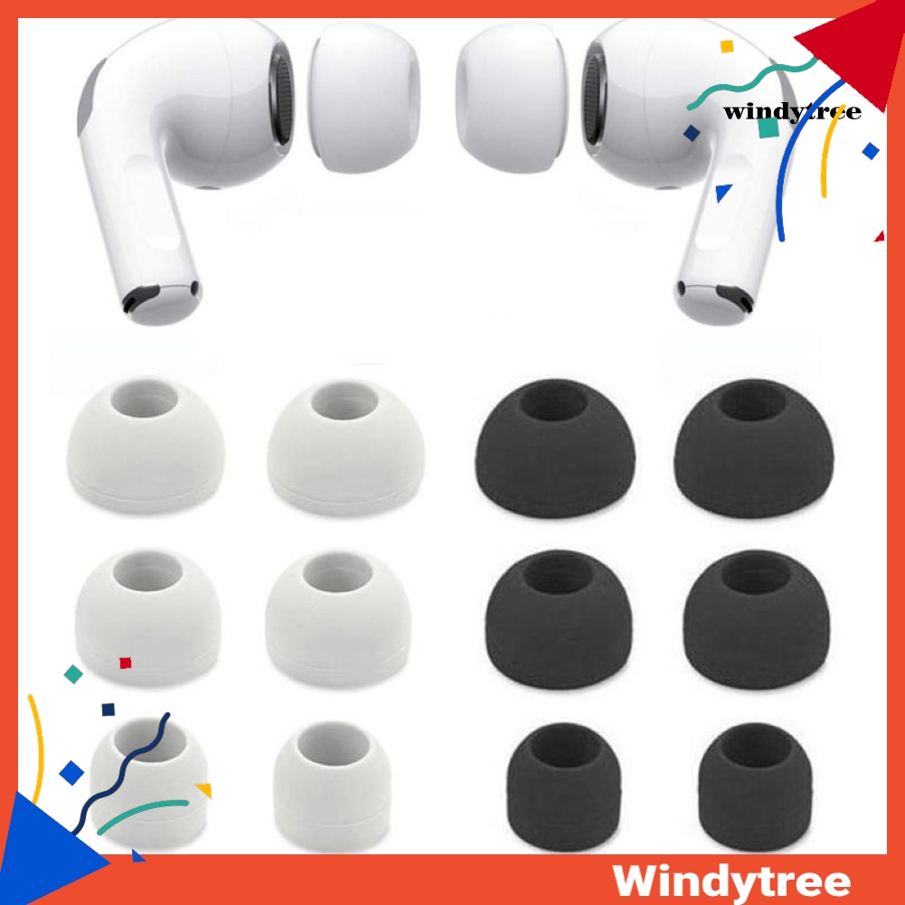 (Hàng Mới Về) Set 4 Nút Silicon Mềm Chống Ồn Thay Thế Cho Tai Nghe Airpods Pro