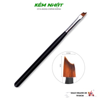 Cọ French Đầu Móng Cán Đen - Dụng Cụ Nail