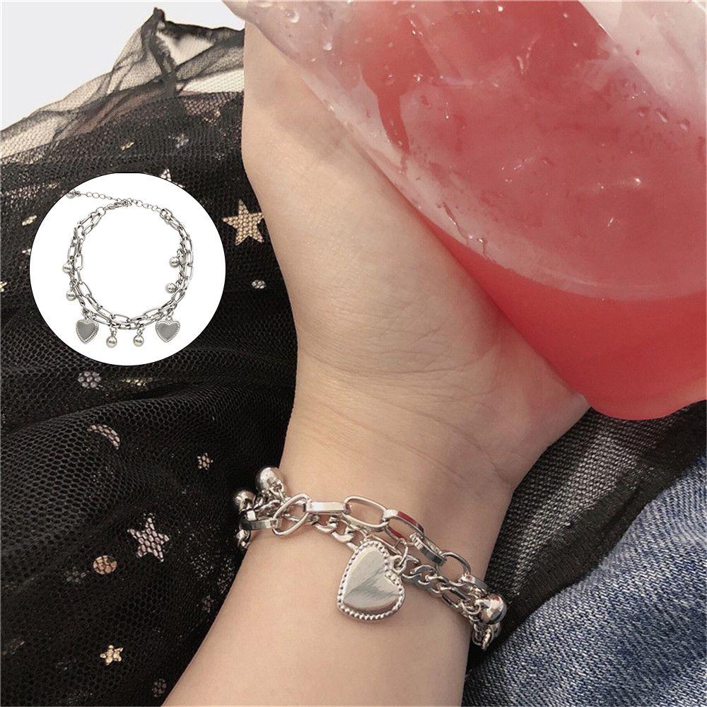 Vòng Tay Thép Titan Thiết Kế Sáng Tạo Phong Cách Hàn Quốc Cho Nữ