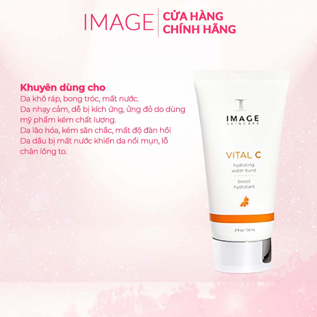 Serum cấp ẩm IMAGE vital c hydrating water burst cấp nước - khoá ẩm làm da căng mịn màng, căng bóng.